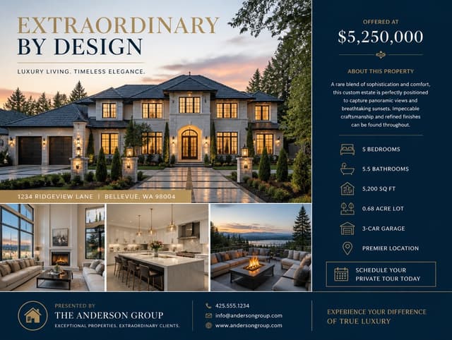 AI-generated brochure example