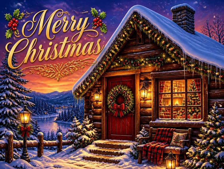 AI-generated christmas graphic